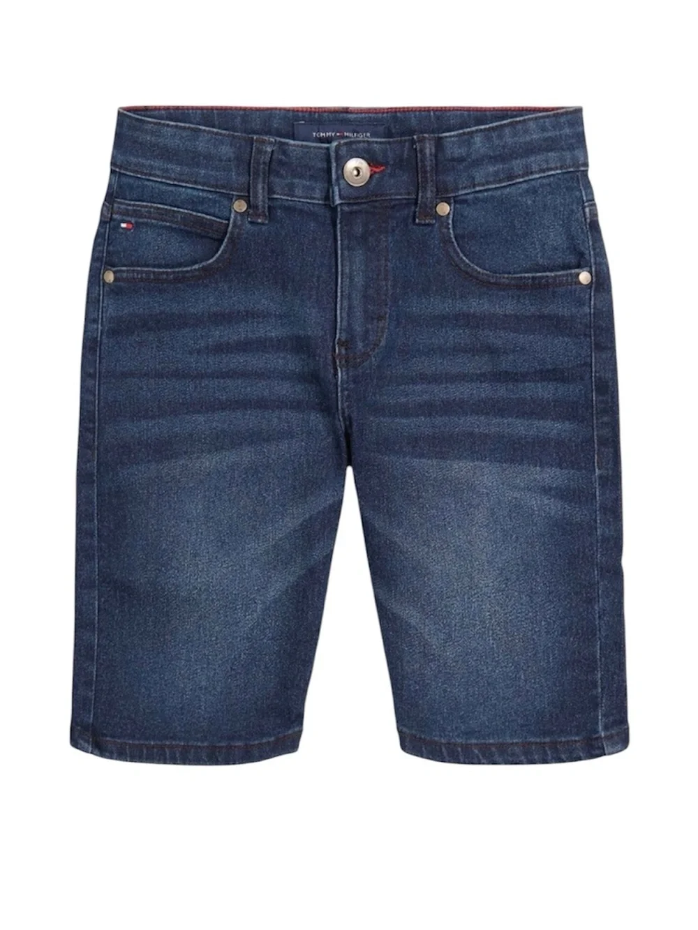 Tommy Hilfiger Boys Denim Shorts Boys Size 12 Adjustable Waist Blue Denim